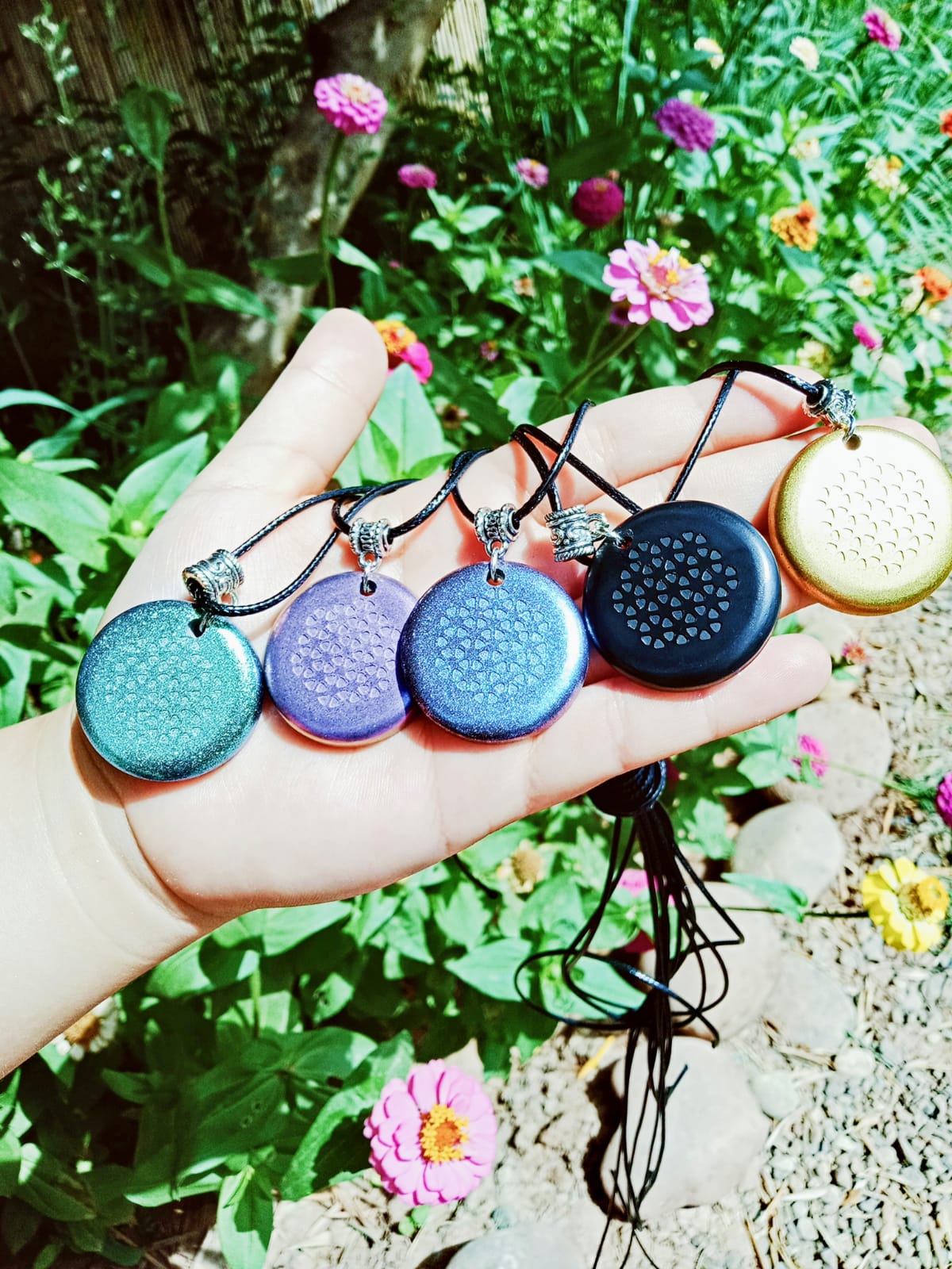 Orgonite Pendants - 5 Mixed Colors