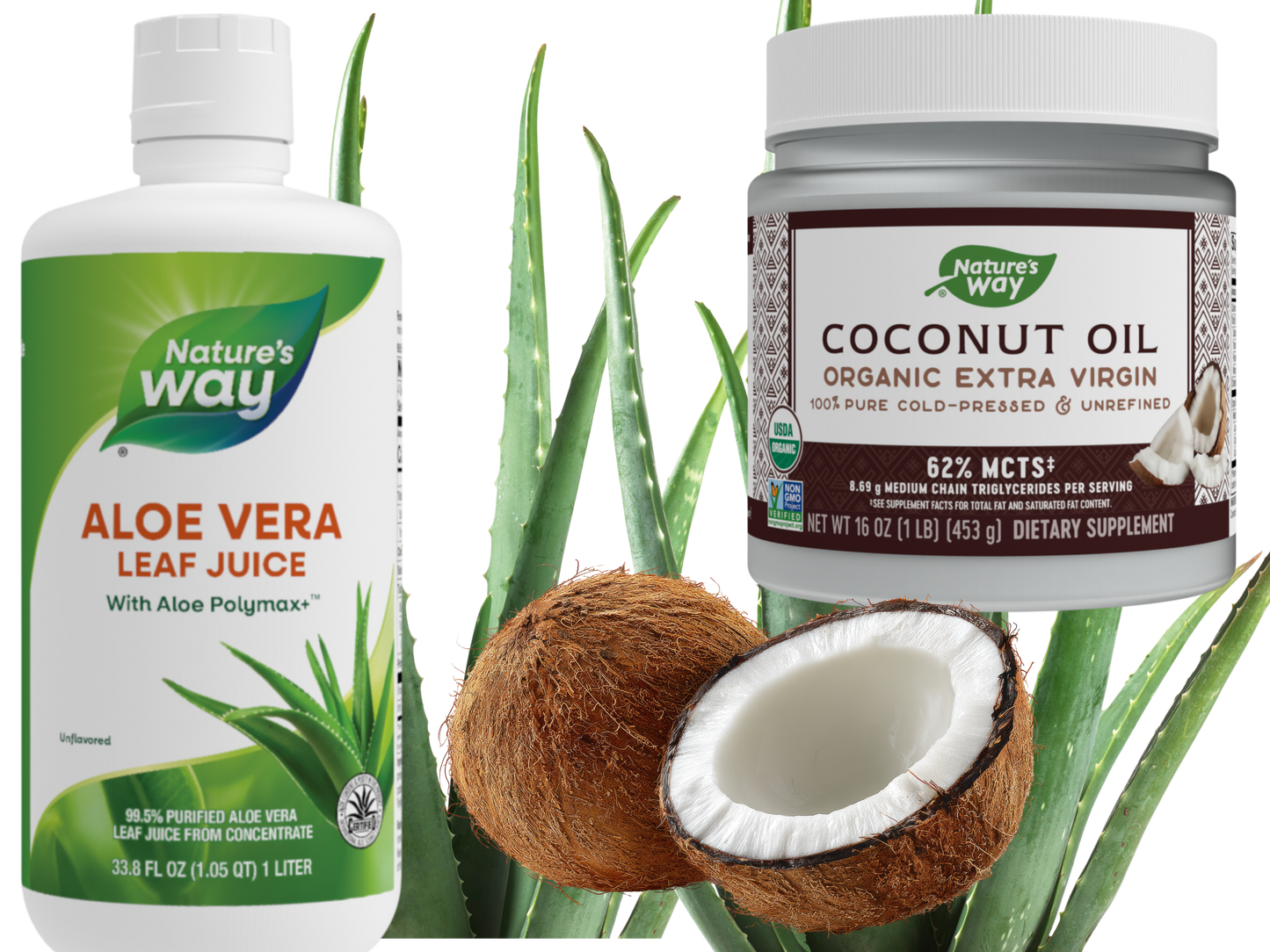 Aloe Vera Coconut Combo | Nourish & Detox Skin