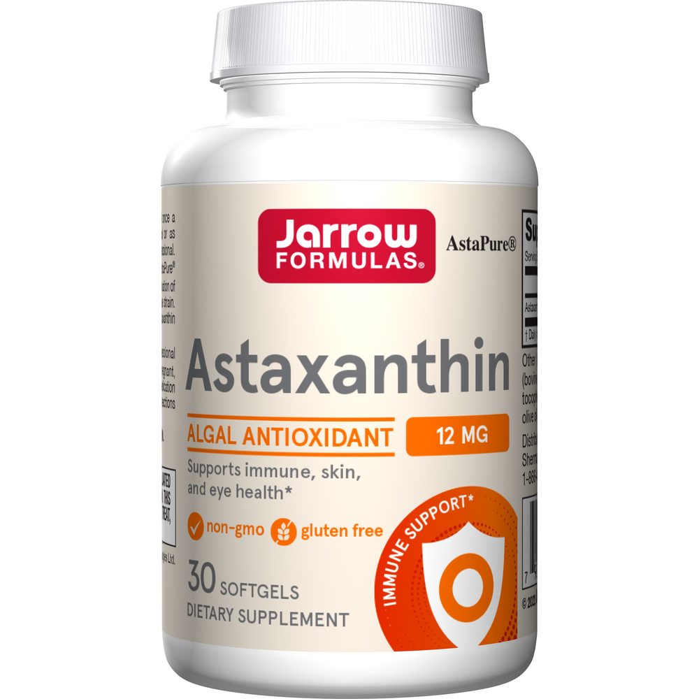 Astaxanthin 12 mg Gel Capsules – 30 Count Antioxidant Support