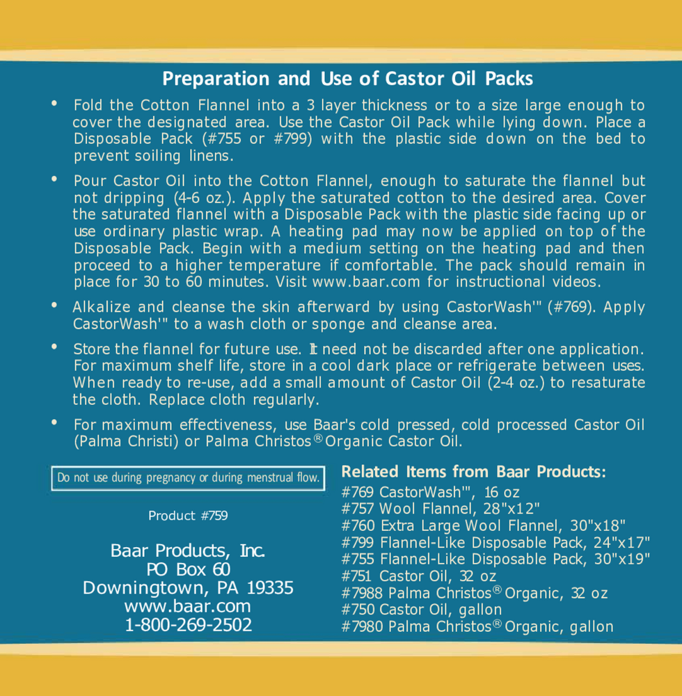 Castor Oil Pack Kit — Detox Support