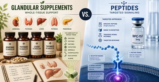 Glandular Supplements vs. Peptides: Two Different Approaches to Supporting the Body