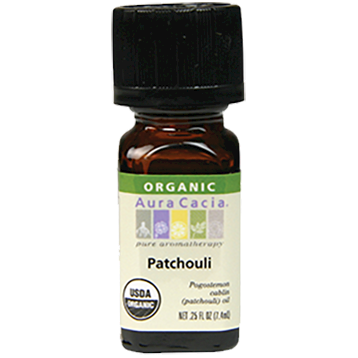 PATCHOULI ESSENTIAL OIL ORGANIC .25 OZ