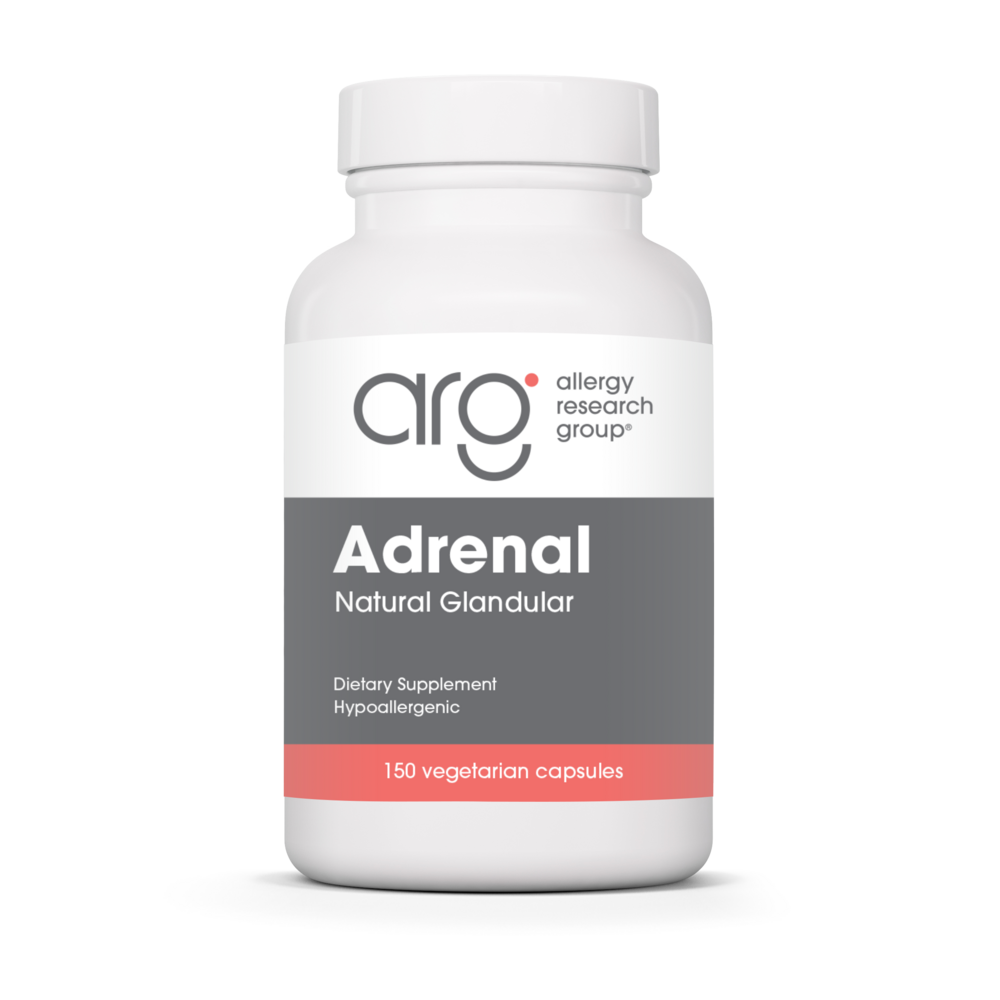 Adrenal 100 mg 150 vcaps - Adrenal Glandular Support for Fatigue, Stress & Hormonal Balance