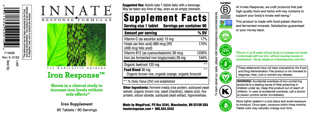 Iron Response 90 tabs