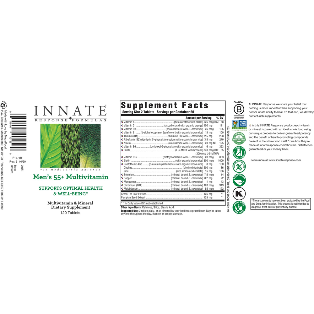 Men's 55+ Multivitamin 120 tabs
