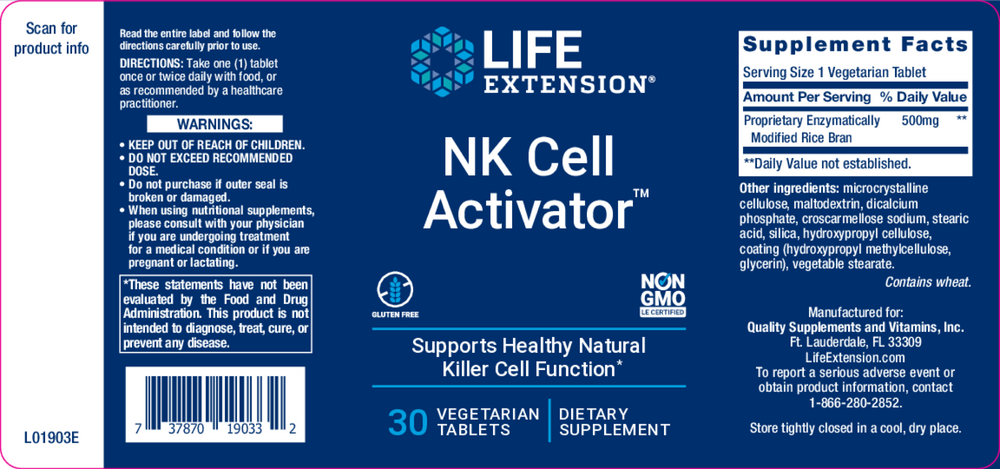 NK Cell Activator 30 vegtabs