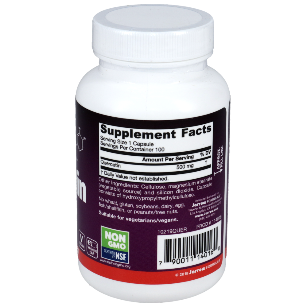 Quercetin 500 mg 200 caps | Flavonoid Detox Support for Inflammation & Toxin Load