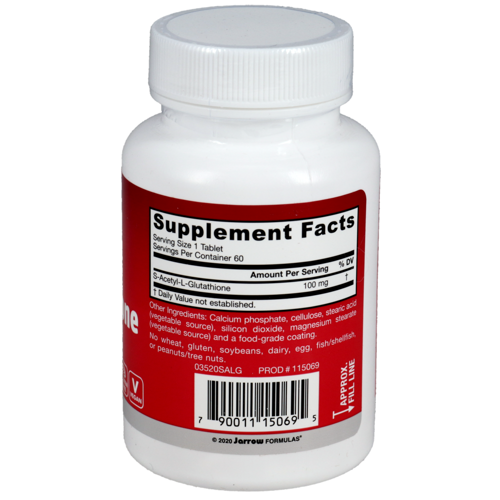 S-Acetyl L-Glutathione 60 tabs | Master Antioxidant for Redox Health & Cell Detox