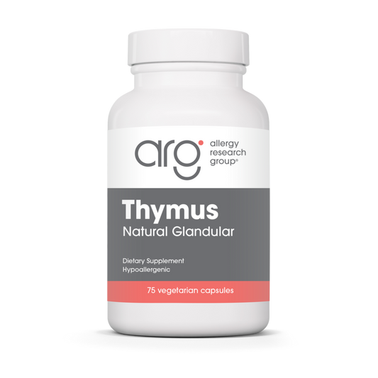 Thymus 1000mg 75 Vcaps - Immune-System Glandular for Thymus Support