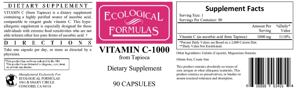 Vitamin C-1000 from Tapioca