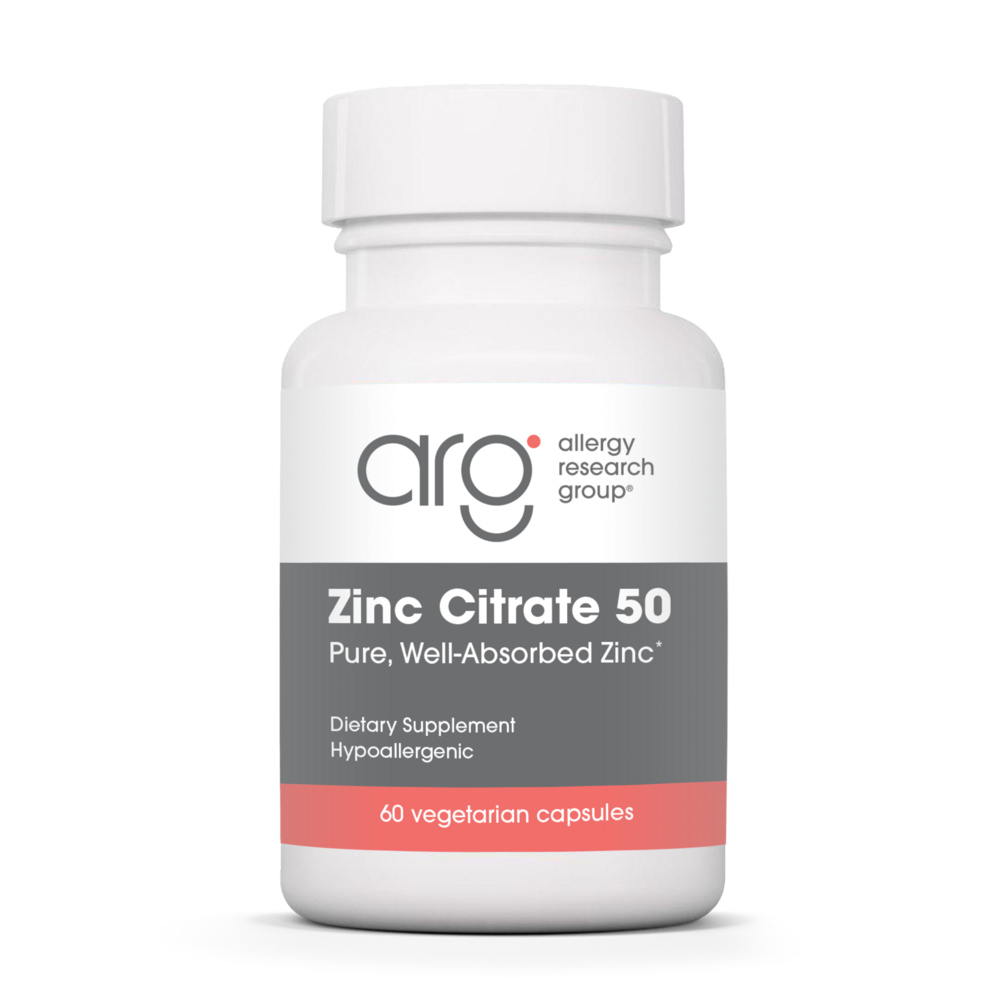 Zinc Citrate 50 mg 60 caps | Essential Mineral for Enzyme Function & Energy Metabolism